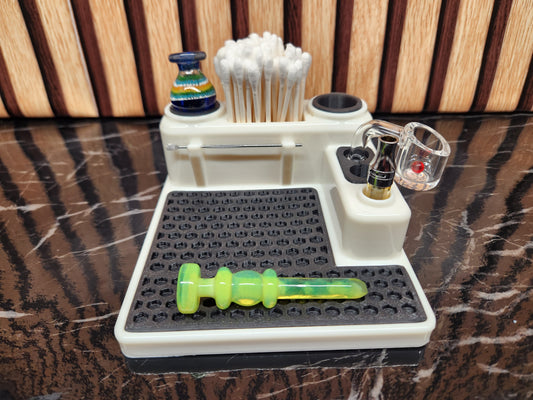 dabdock mini tray compact dab organizer dab station for portable e rigs like puffco carta core