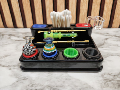 Dabdock "PLUS" | Heady Dab Organizer | Premium Dab Station with Silicone Protectors