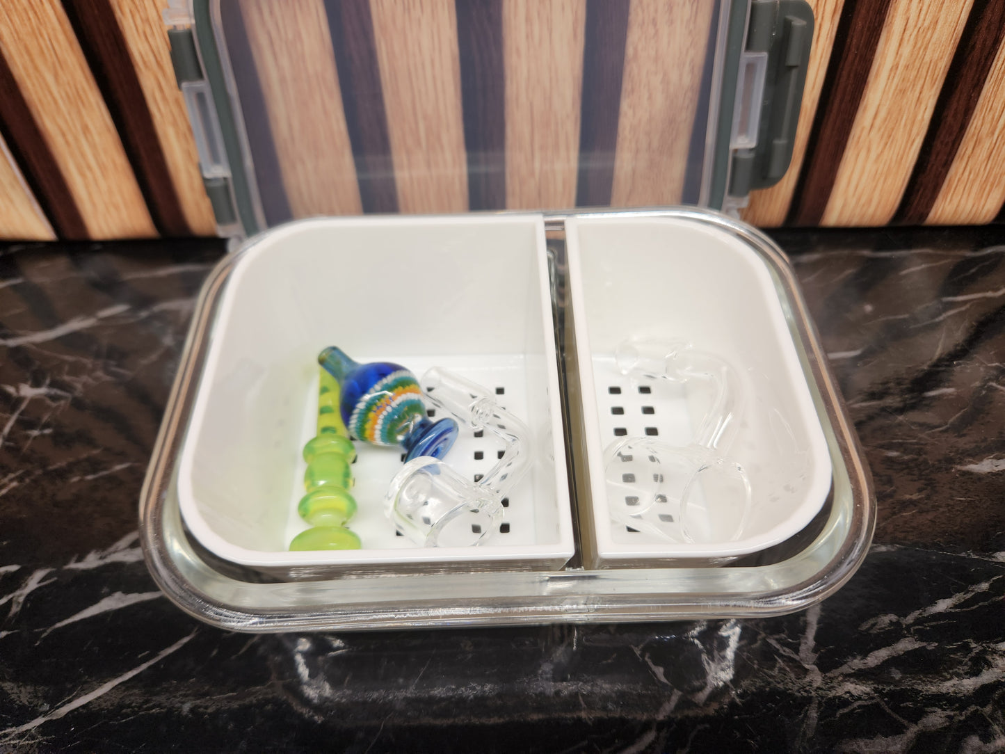 "Iso Soak Tub" | Dual Compartment 22oz Iso Cleaning Container