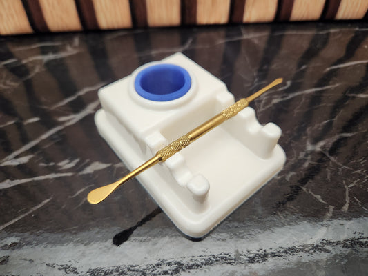 "MINI" 1x2 | Premium Dab Tool Stand, Carb Cap Stand with Silicone Protectors