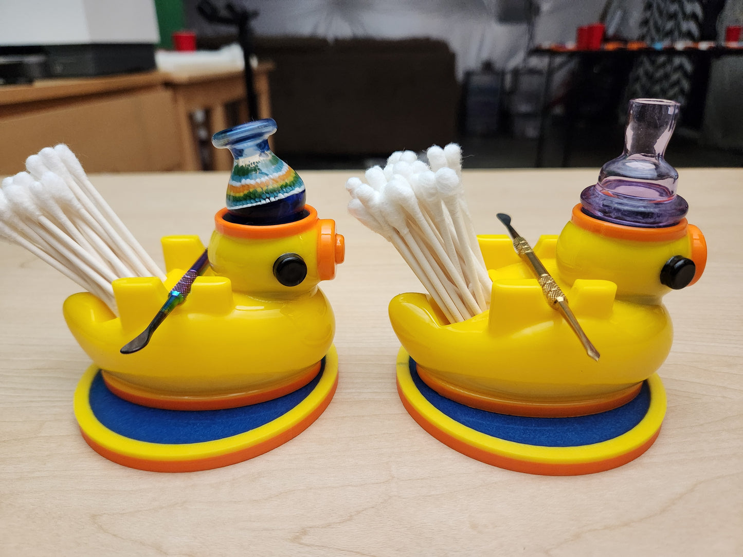 "Dabduck" - Mini Dab Setup Organizer with Silicone Protectors & Dab Mat