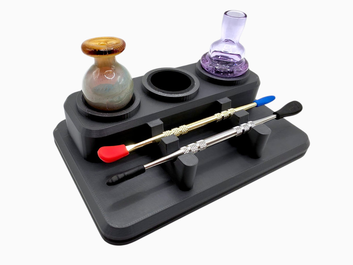 "Triple Carb Cap x Double Dabber Rack"