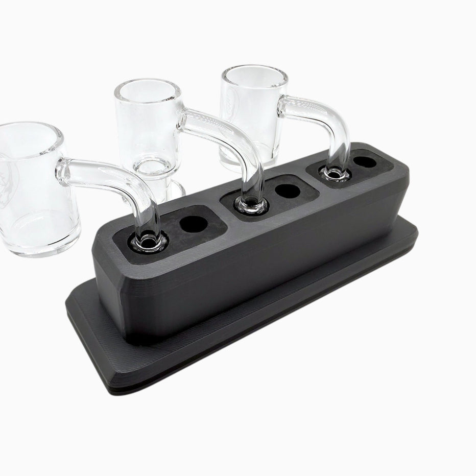 Triple (3x) Dual Slot Silicone 10/14mm Holder