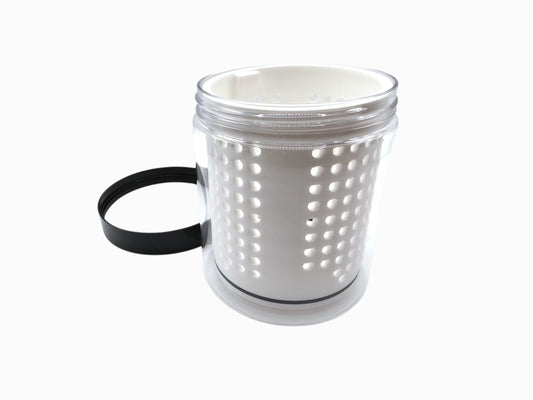 16oz ISO soak jar with precision 3D printed cleaning basket insert