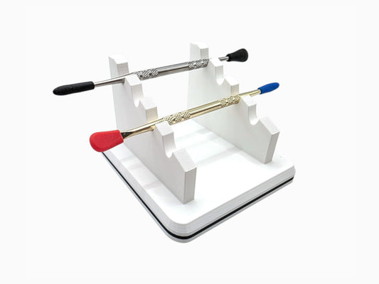 "Quad-Tiered Dab Tool Rack"