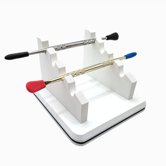 "Quad-Tiered Dab Tool Rack"