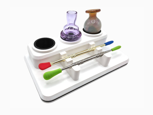 "Triple Carb Cap x Double Dabber Rack"
