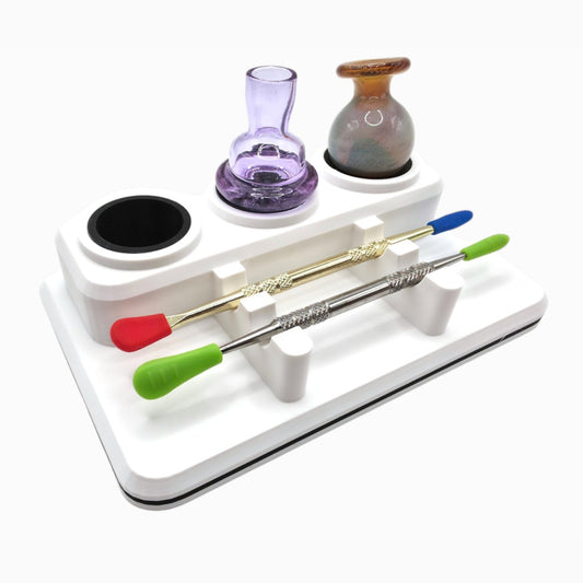 "Triple Carb Cap x Double Dabber Rack"