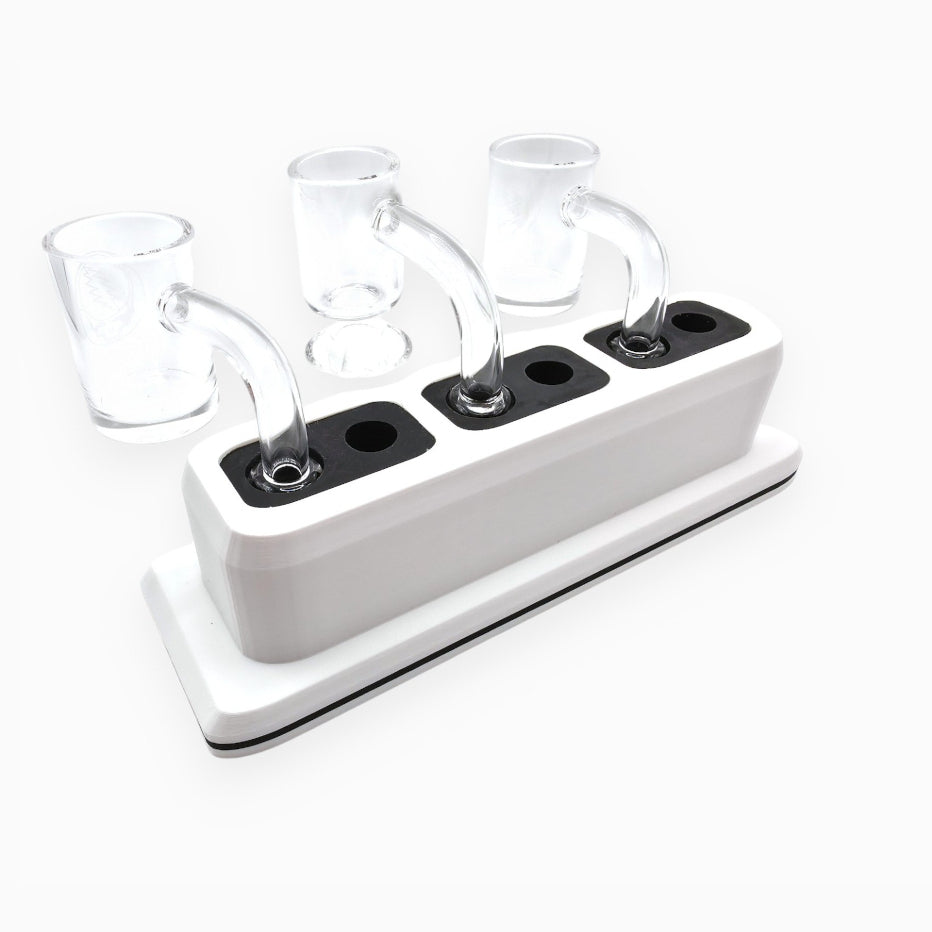 Triple (3x) Dual Slot Silicone 10/14mm Holder
